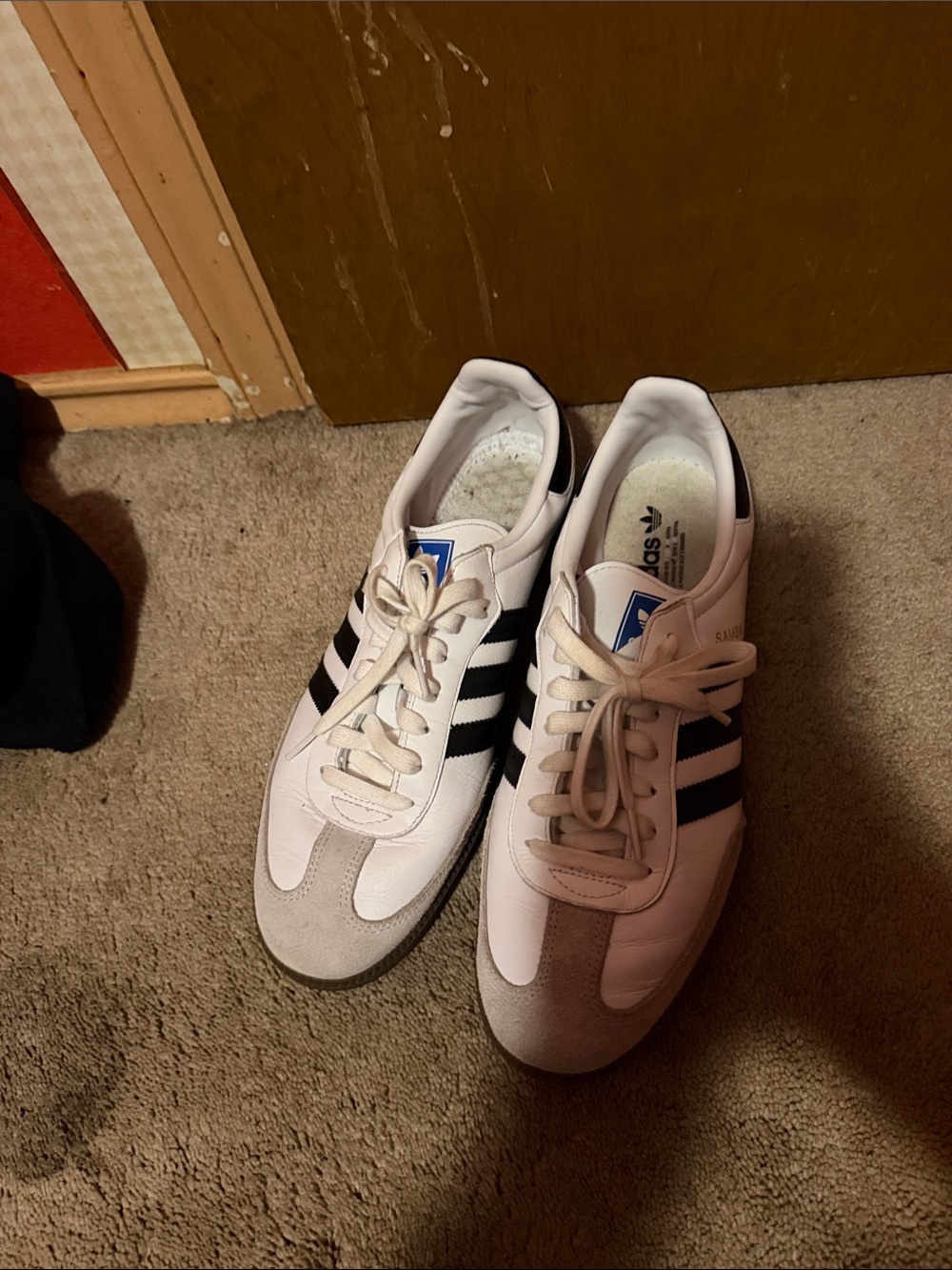 adidas White and Black Low-Top Sneakers